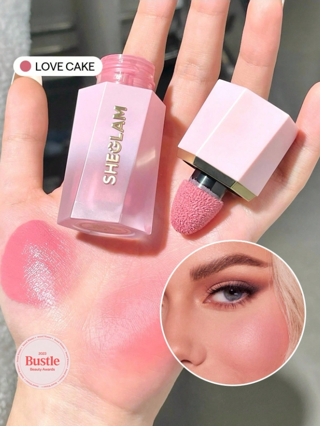 SHEGLAM أحمر خدود سائل مقاوم للماء-يدوم طويلاً- - اللوان: Love Cake