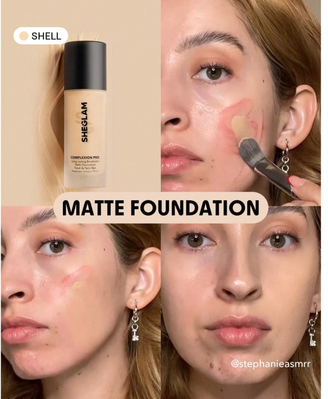 كريم أساس شيجلام كومبليكسشن برو (Sheglam Complexion Pro Foundation)، - اللوان: Shell