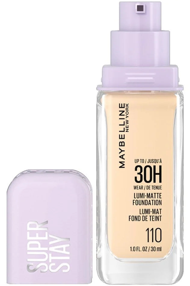 كريم أساس ميبلين سوبر ستاي لومي-مات (Maybelline Super Stay Lumi-Matte Foundation) ب - اللوان: 110