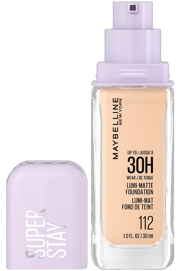 كريم أساس ميبلين سوبر ستاي لومي-مات (Maybelline Super Stay Lumi-Matte Foundation) ب - اللوان: 112