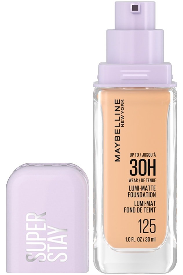 كريم أساس ميبلين سوبر ستاي لومي-مات (Maybelline Super Stay Lumi-Matte Foundation) ب - اللوان: 125
