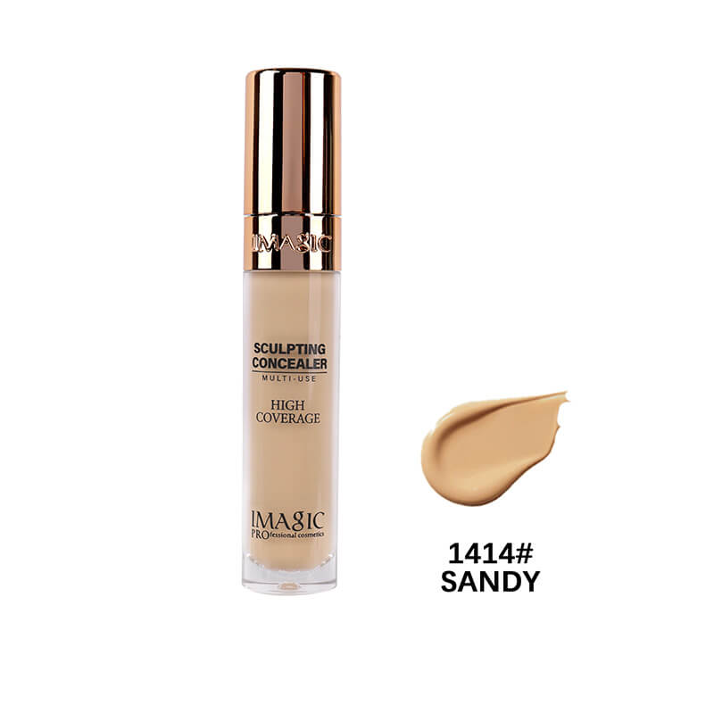 IMAGIC Professional Sculpting Concealer، كونسيلر خافي عيوب كريمي متعدد الاستخدامات يوفر تغطية عالية لإخفاء الهالات السوداء وعيوب البشرة - اللوان: 1414-Sandy
