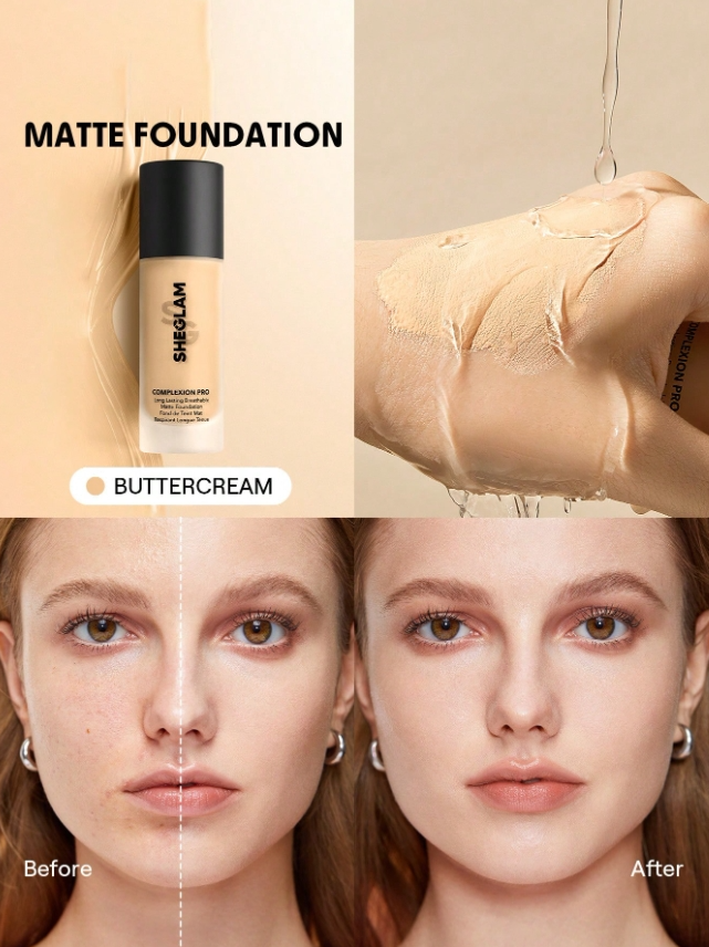 كريم أساس شيجلام كومبليكسشن برو (Sheglam Complexion Pro Foundation)،  - اللوان: Buttercream