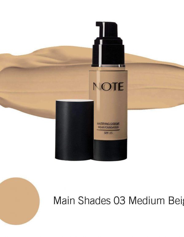 كريم اساس نوت للبشرة الدهنيه NOTE MATTIFYING FOUNDATION - اللوان: 03
