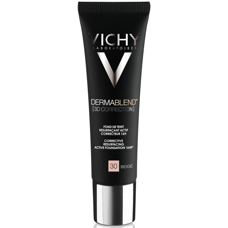 Vichy Dermablend 3D Correction Foundation باللون 45 Gold، كريم أساس سائل مصحح للبشرة مصمم لتوفير تغطية - اللوان: 30