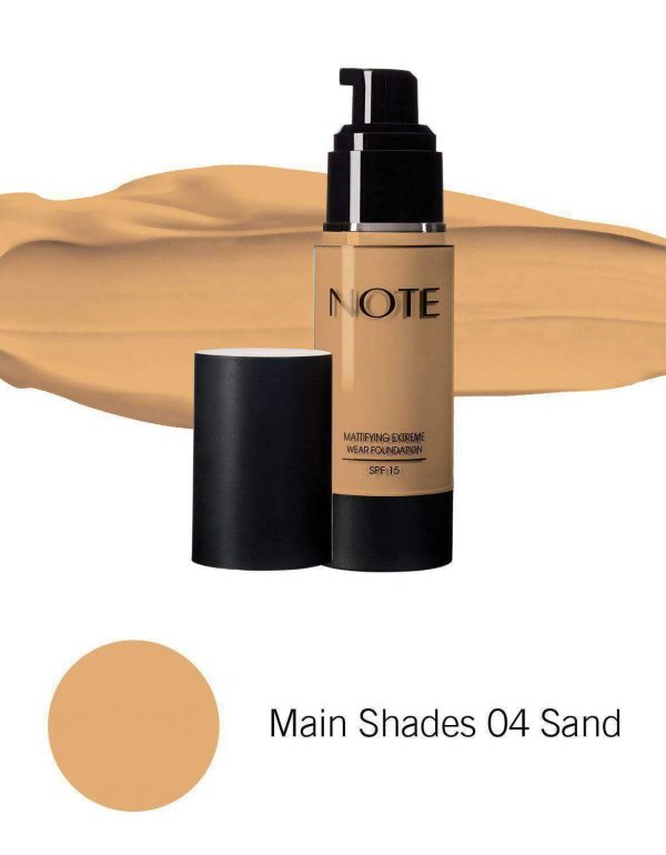 كريم اساس نوت للبشرة الدهنيه NOTE MATTIFYING FOUNDATION - اللوان: 04