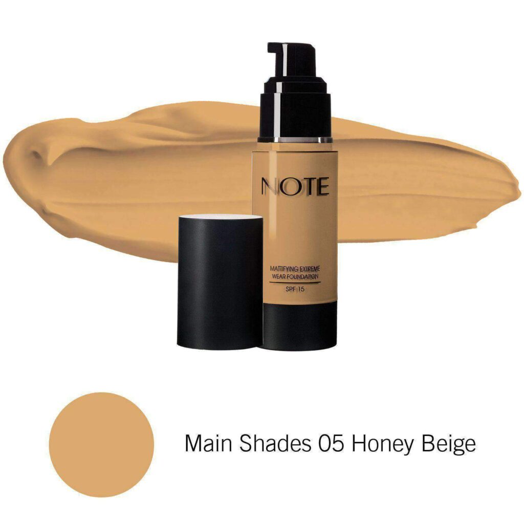 كريم اساس نوت للبشرة الدهنيه NOTE MATTIFYING FOUNDATION - اللوان: 05