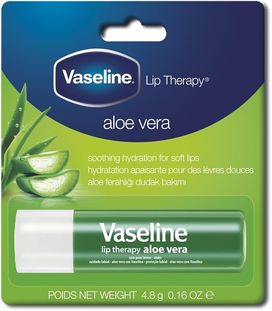 مرطبات الشفاه "فازلين ليب ثيرابي" (Vaseline Lip Therapy) بنكهات وألوان مختلفة - النكهة: الالوفيرا(الصبار)
