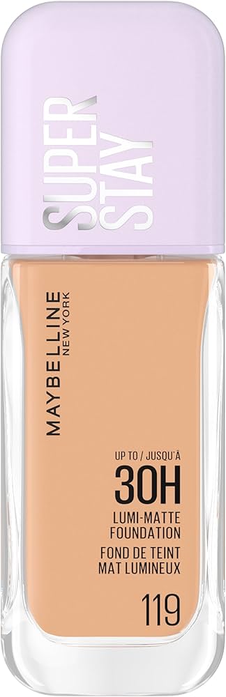 كريم أساس ميبلين سوبر ستاي لومي-مات (Maybelline Super Stay Lumi-Matte Foundation) ب - اللوان: 119
