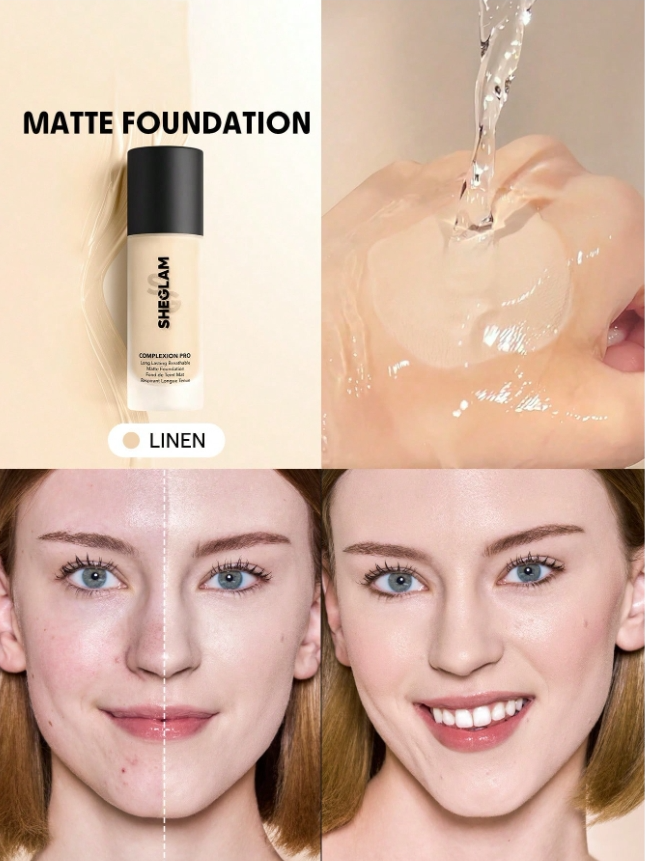 كريم أساس شيجلام كومبليكسشن برو (Sheglam Complexion Pro Foundation)، - اللوان: Linen