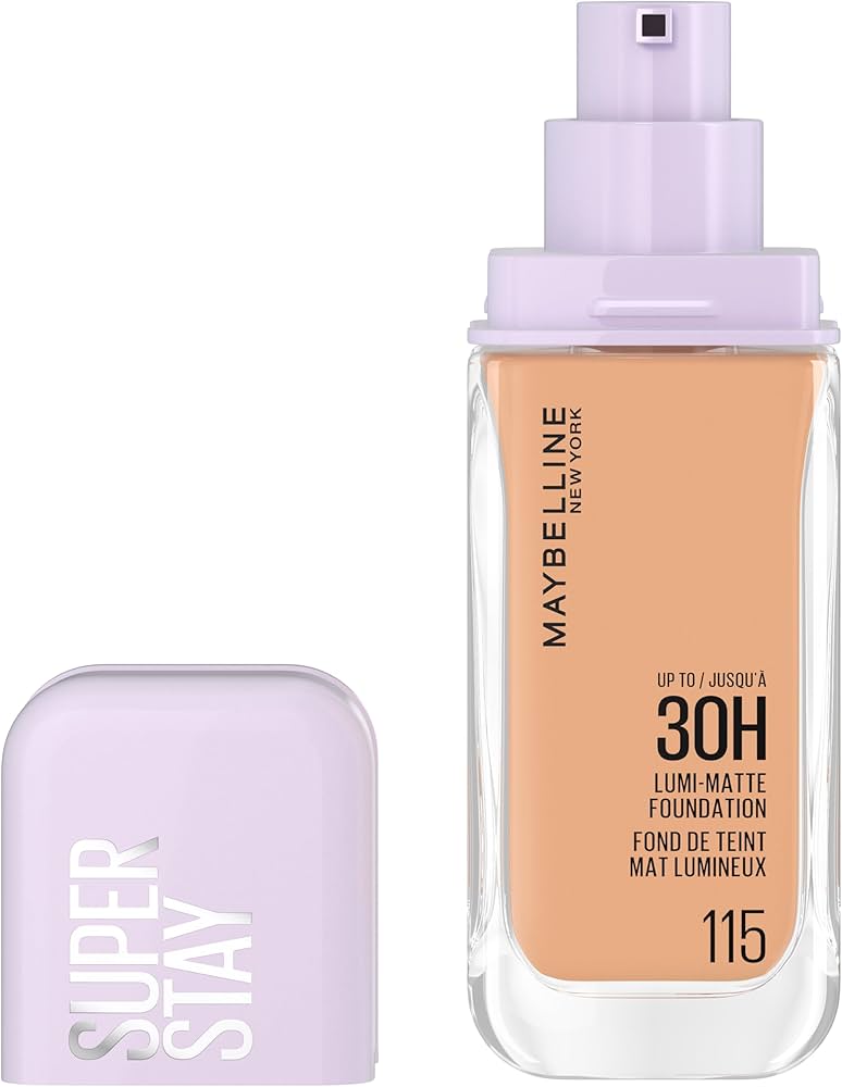 كريم أساس ميبلين سوبر ستاي لومي-مات (Maybelline Super Stay Lumi-Matte Foundation) ب - اللوان: 115