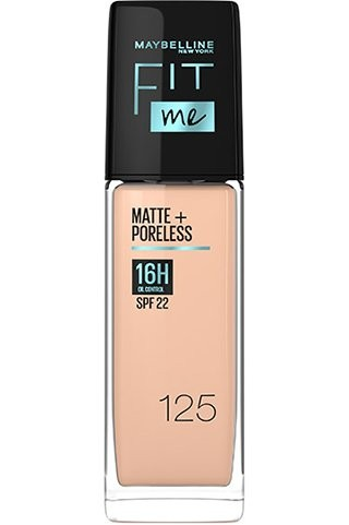 كريم الأساس مايبلين 30مل Fit Me Matte & Poreless - Glass - اللوان: 125