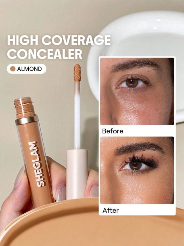 خافي العيوب مطفي سائل مصححSHEGLAM - اللوان: Almond