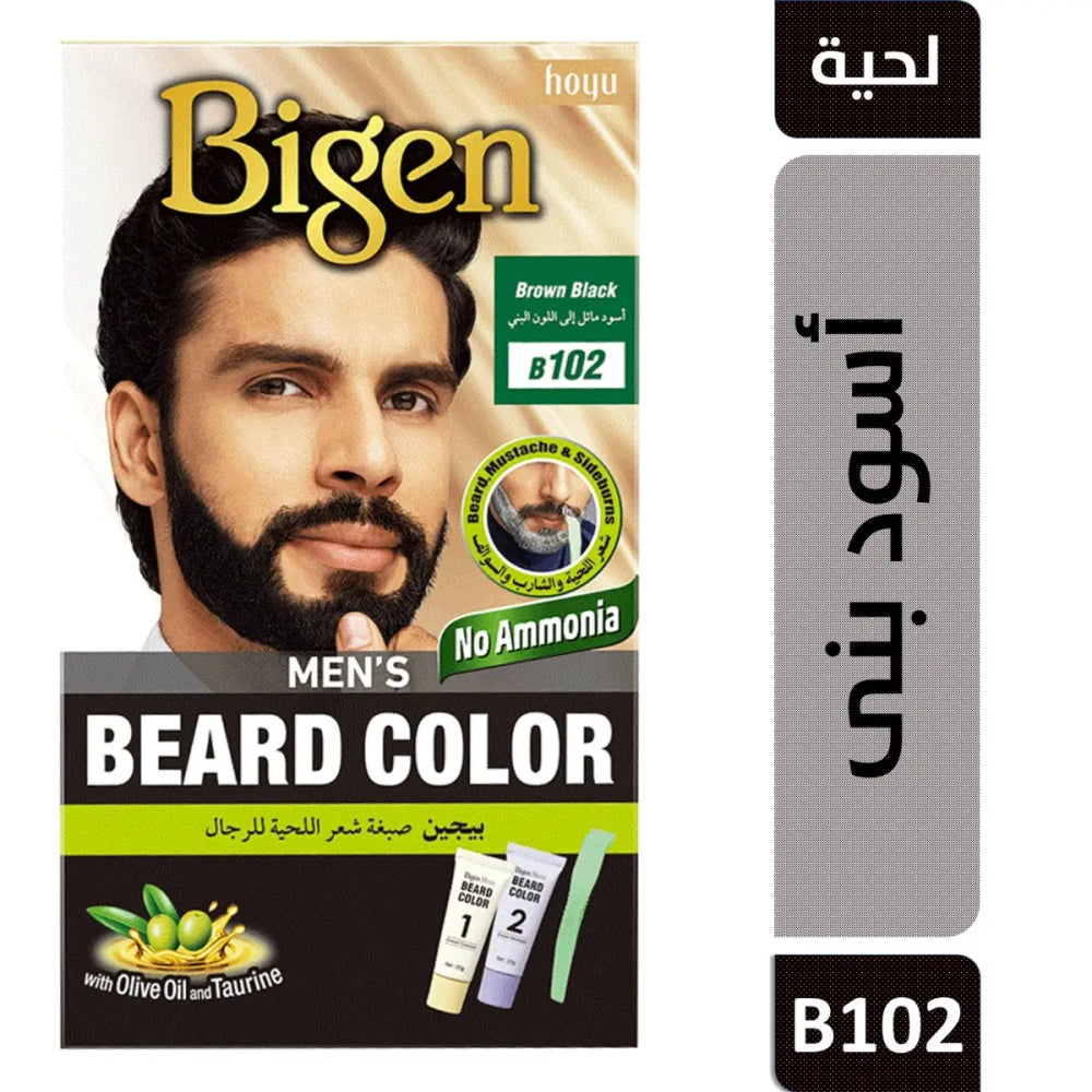 صبغة شعر بيجن اللحية للرجال بني طبيعي - اللوان: أسود بني - B102