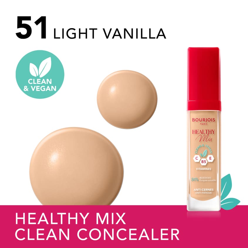 بورجوا كونسيلر هيلثي ميكس كلين 8 مل - اللوان: فانيليا فاتح 51