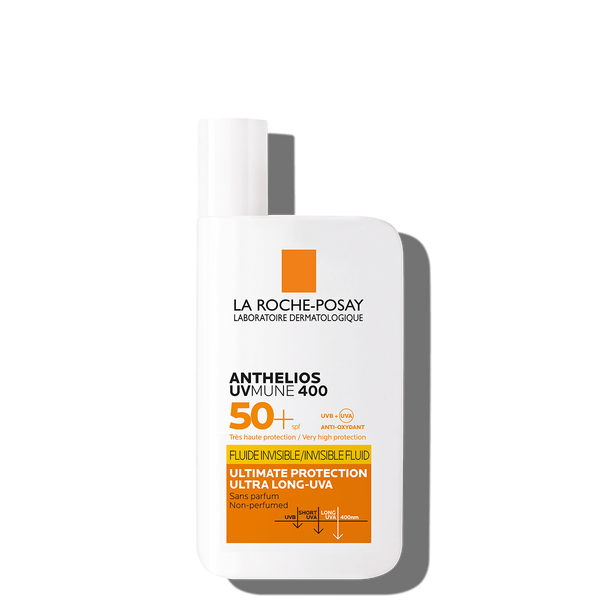واقي شمس أنثيليوس يوفي ميون 400 SPF50+ السائل الغير مرئي
حماية فائقة من أشعة الشمس فوق البنفسجية (أ) طويلة المدى من لاروش