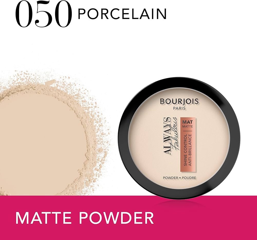 بورجوا بودرة مضغوطة فابيولوس مات من اولويز، 10 غرام (0.2 اونصة سائلة) - اللون: 50 Porcelain