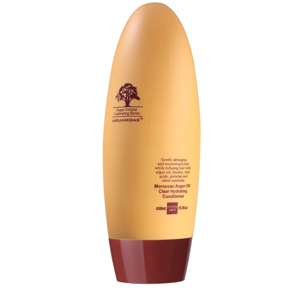 بلسم ارجان ميداس بزيت الارجان المغربي للشعر المعالج والجاف والتالف - 450 مل - الأحجام: 450 ml / الانواع: لزيادة الكثافة