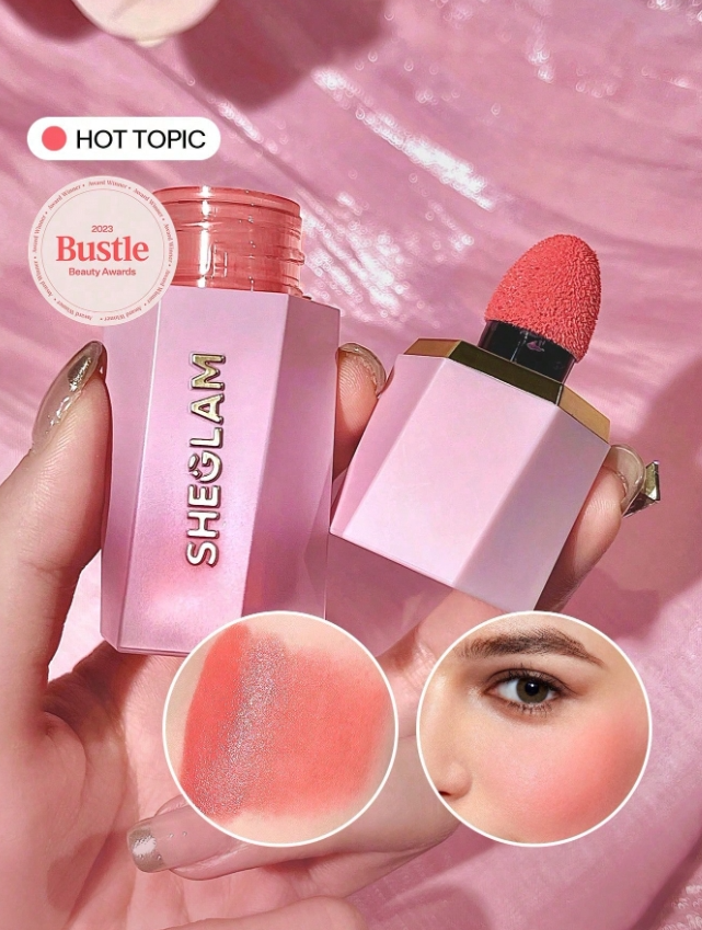 SHEGLAM أحمر خدود سائل مقاوم للماء-يدوم طويلاً- - اللوان: Hot Topic