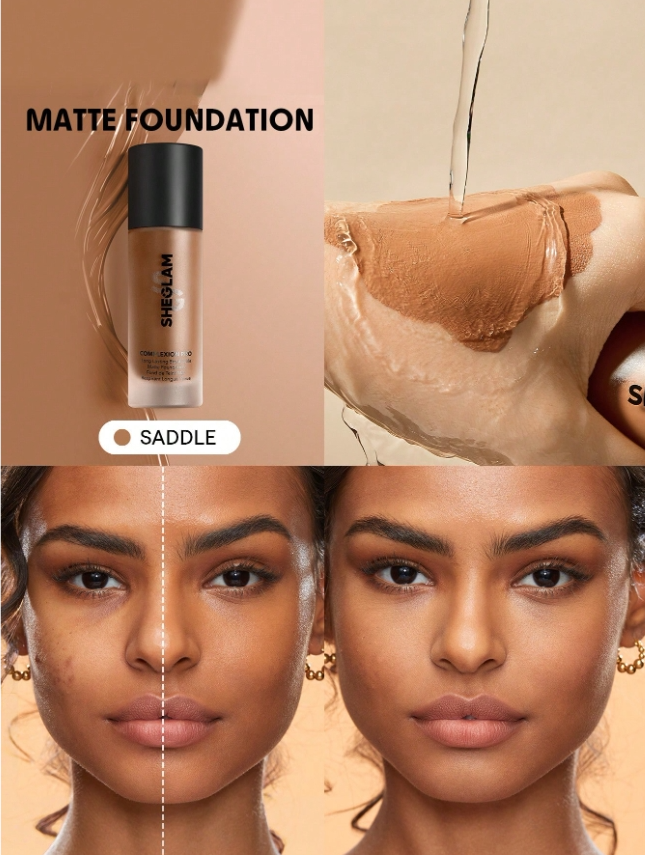 كريم أساس شيجلام كومبليكسشن برو (Sheglam Complexion Pro Foundation)، - اللوان: Saddle.