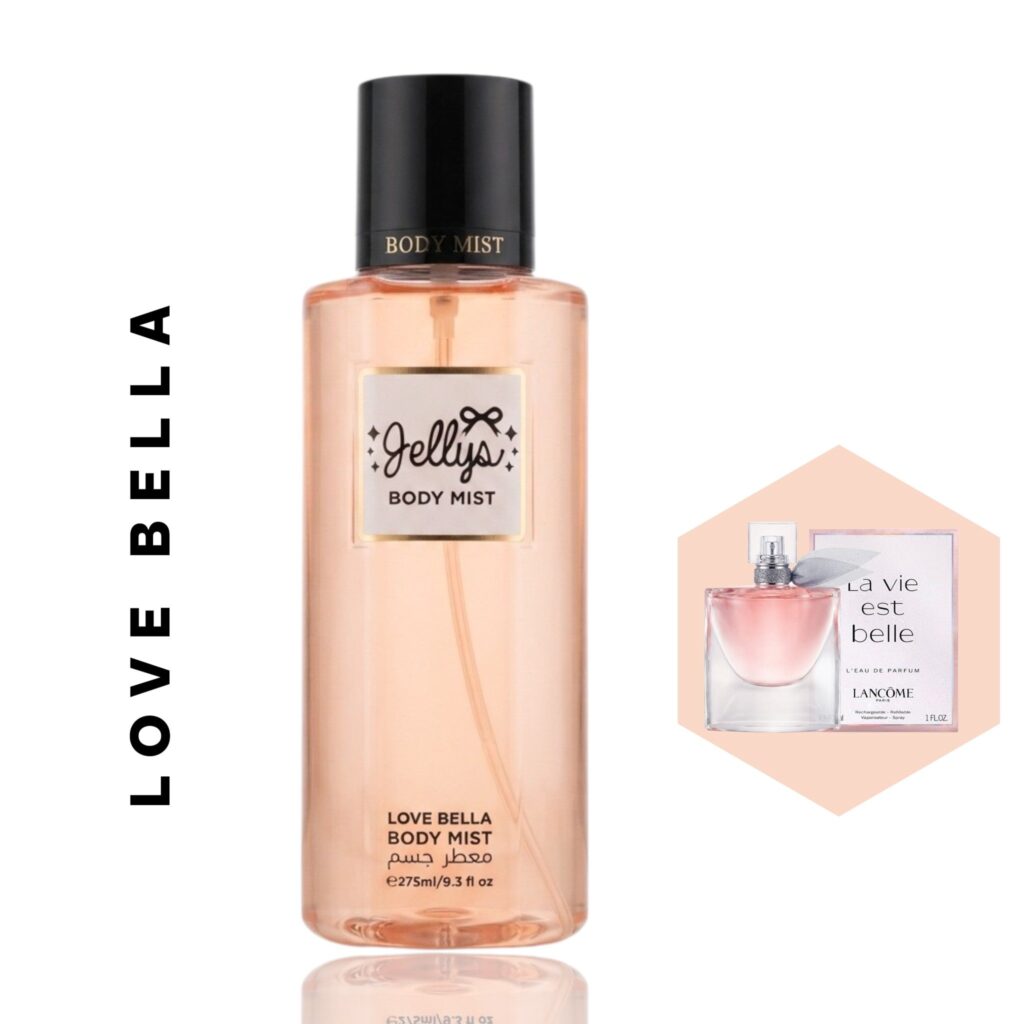 مجموعة معطرات الجسم الفاخرة من جيلس (Jelly's Body Mist Collection) - النوع: LOVE BELLA
