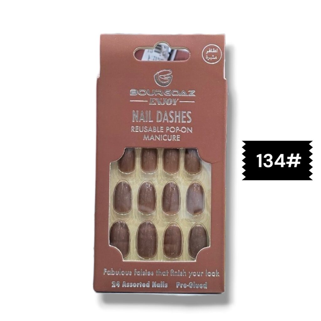 💅 أظافر صناعية لاصقة قابلة لإعادة الاستخدام

(Bourgoaz Enjoy Nail Dashes) - الرقم: 134#