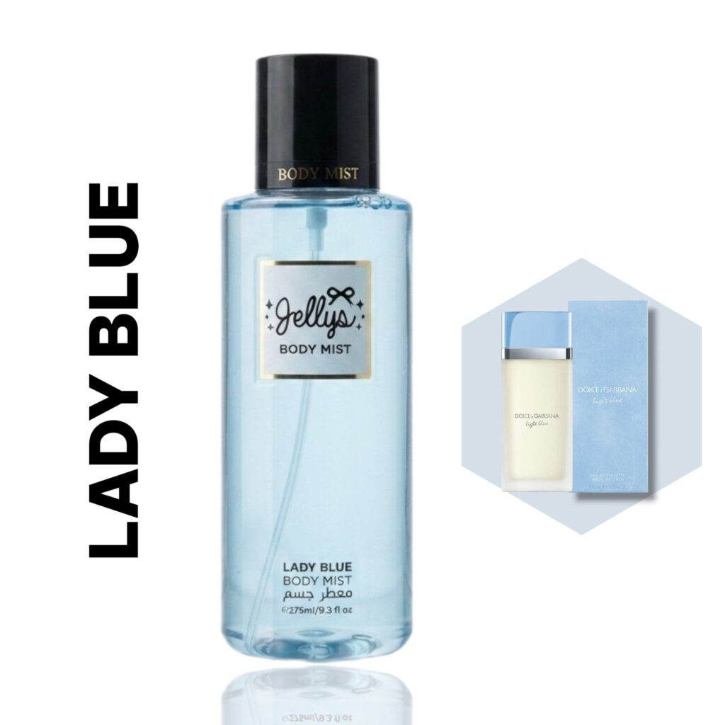 مجموعة معطرات الجسم الفاخرة من جيلس (Jelly's Body Mist Collection) - النوع: LADY BLUE