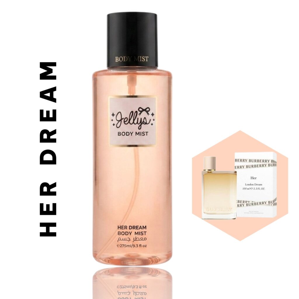 مجموعة معطرات الجسم الفاخرة من جيلس (Jelly's Body Mist Collection) - النوع: HER DREAM