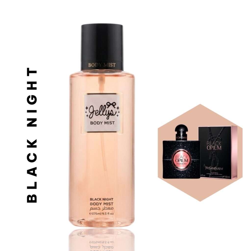 مجموعة معطرات الجسم الفاخرة من جيلس (Jelly's Body Mist Collection) - النوع: BLACK NIGHT