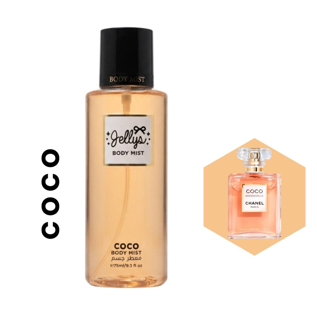 مجموعة معطرات الجسم الفاخرة من جيلس (Jelly's Body Mist Collection) - النوع: COCO
