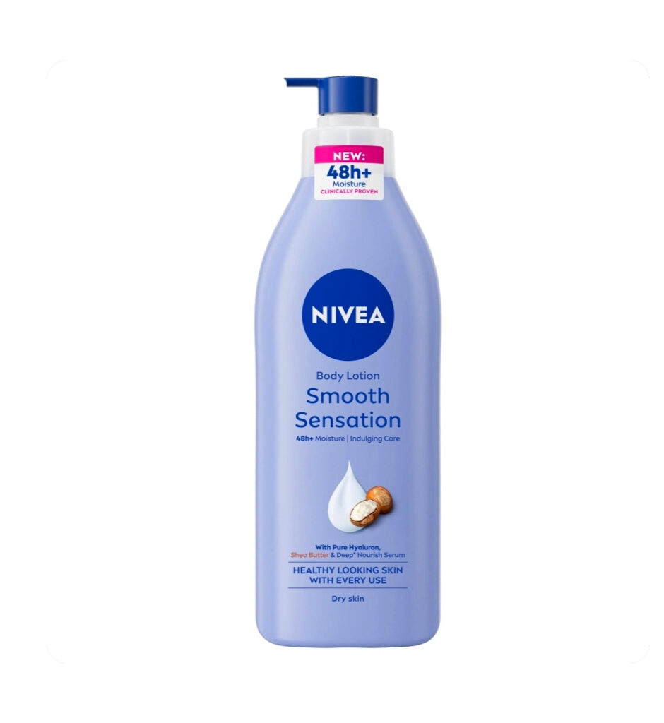 لوشن نيفيا للجسم (Nivea Body Lotion) - نوع: لوشن نيفيا للإحساس الناعم (Nivea Smooth Sensation Body Lotion - 48h+ Moisture)