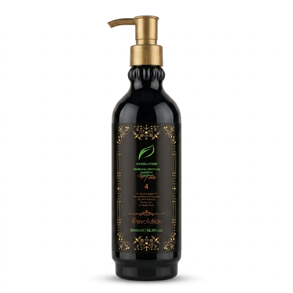 شامبو وبلسم ريفولوشن الخالي من السلفات والبارابين (Revolution Renewal Protein Smooth Shampoo & Conditioner) - النوع: شامبوا